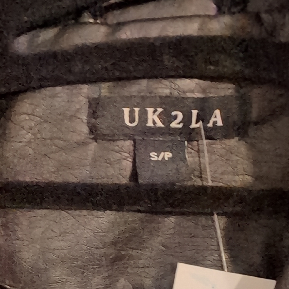 UK2LA Black Moto Vest with Asymmetrical Zipper - Picture 2 of 4